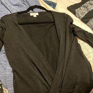 LLR LuLaRoe Sarah duster cardigan sweater S black